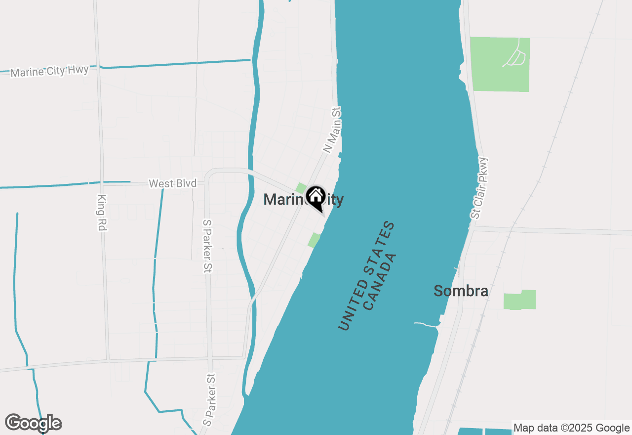 Map of 136 S Water, Marine City, MI 48039