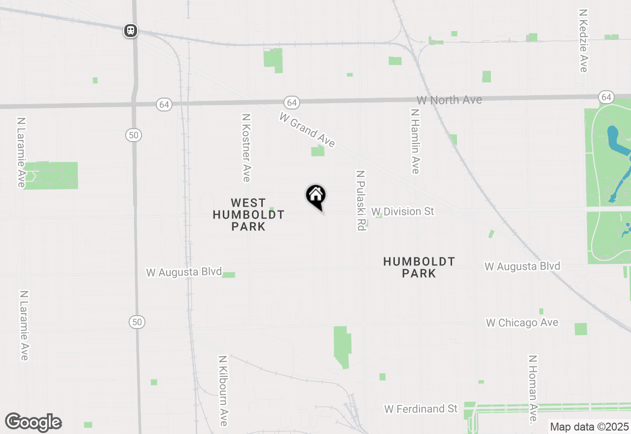 Map of 1152 N Kedvale Avenue, Chicago, IL 60651