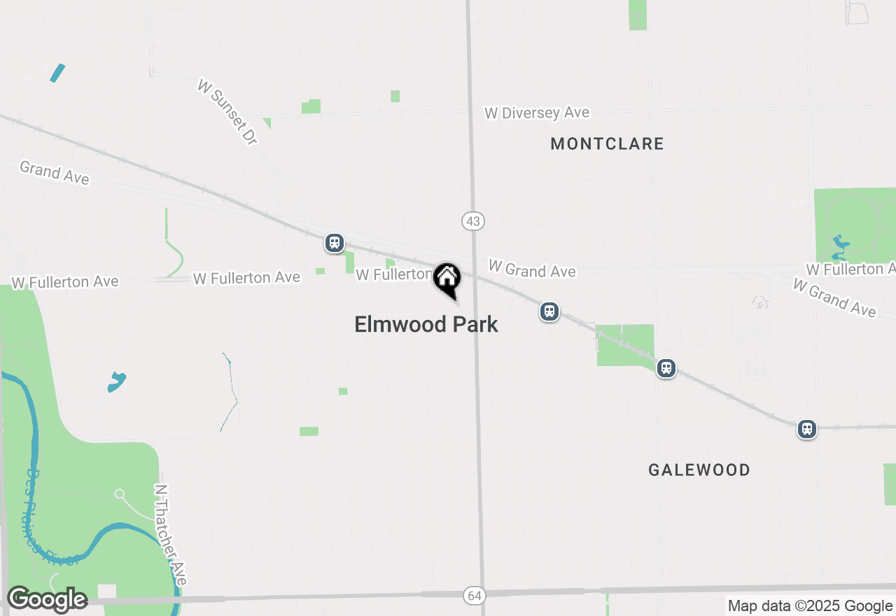 Map of 7230 W Belden Avenue #1, Elmwood Park, IL 60707