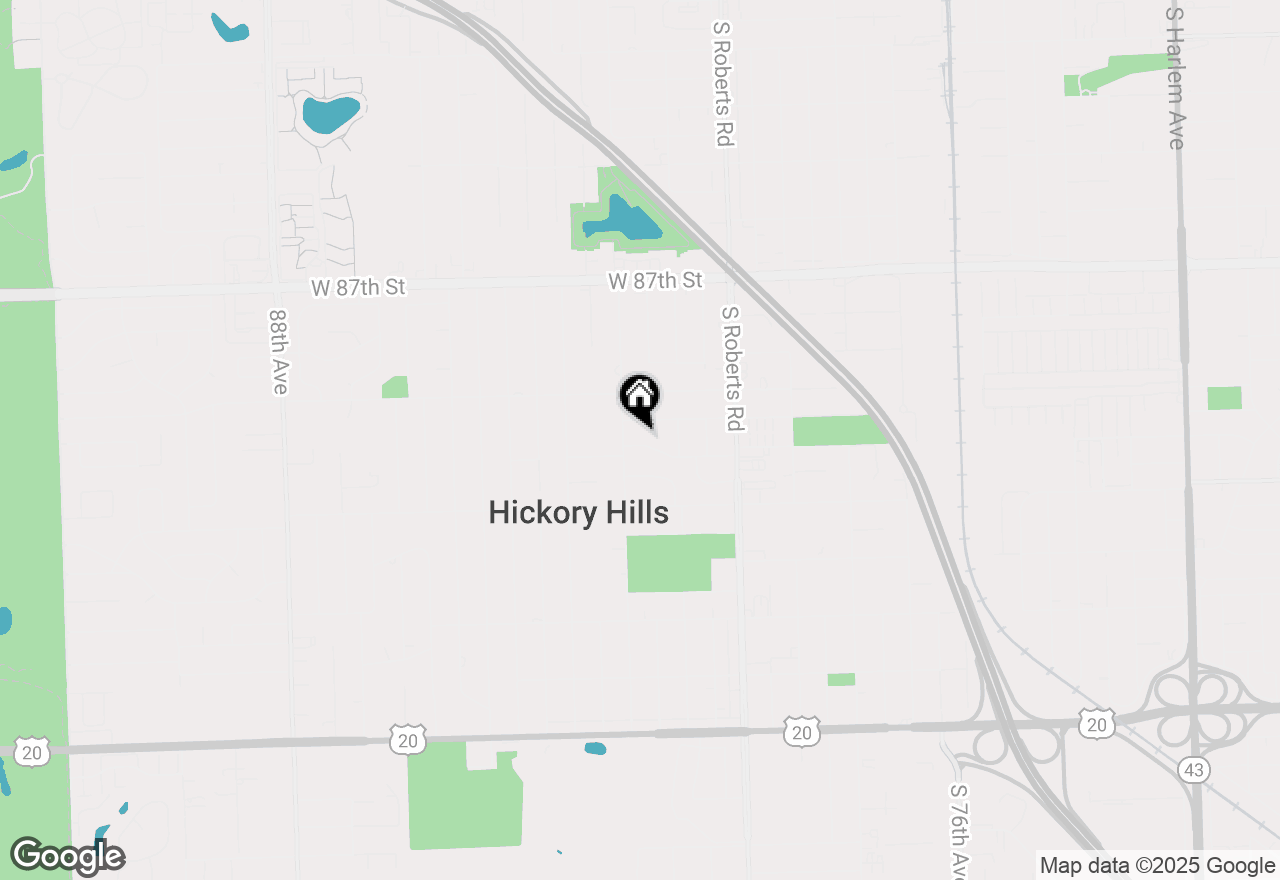 Map of 8142 W 90th Street, Hickory Hills, IL 60457