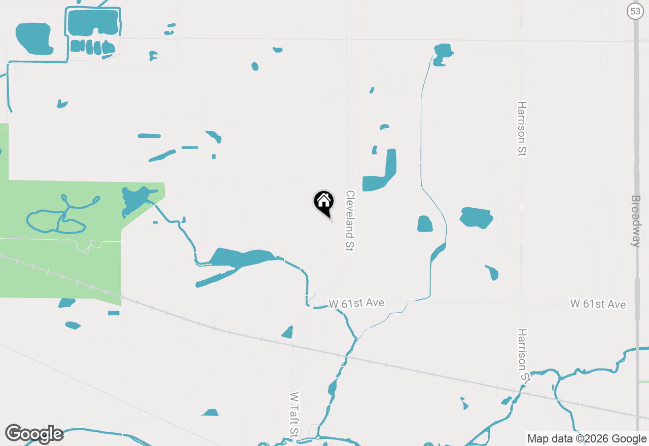 Map of 2170 W 58th Avenue, Merrillville, IN 46410