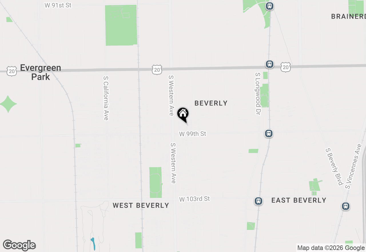 Map of 9829 S Claremont Avenue, Chicago, IL 60643