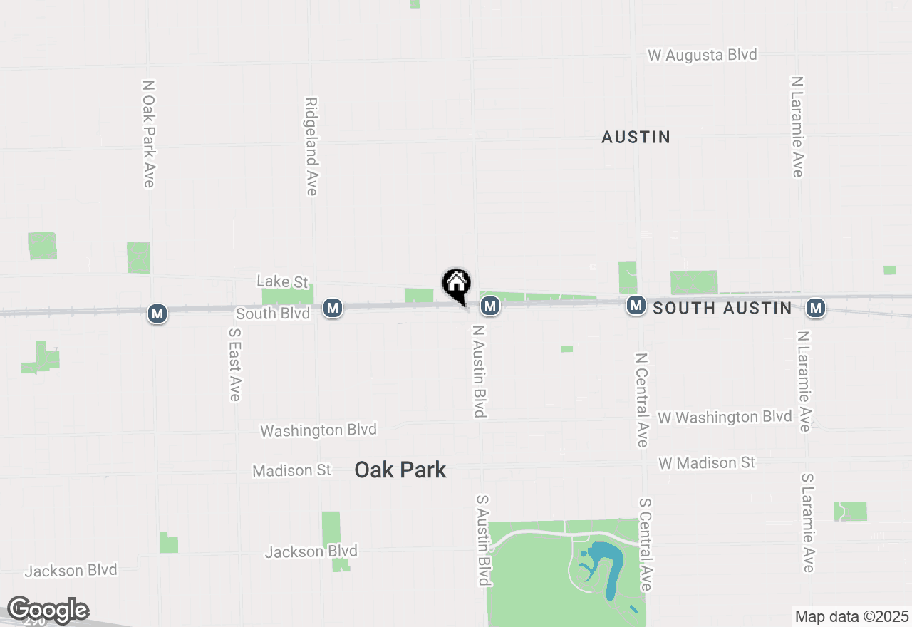 Map of 102 S Humphrey Avenue, Oak Park, IL 60302