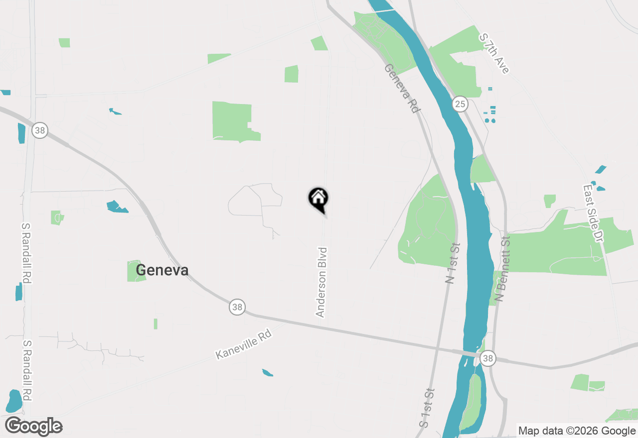 Map of 640 Anderson Boulevard, Geneva, IL 60134