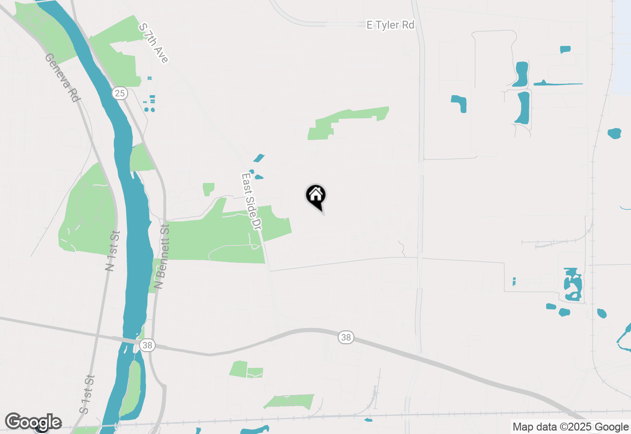 Map of 549 Kingston Drive, Geneva, IL 60134