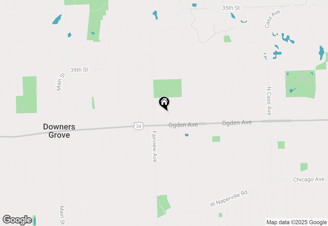 Map of 4218 Florence Avenue, Downers Grove, IL 60515