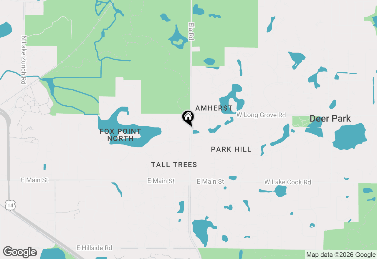 Map of 521 N Ela Road, Barrington, IL 60010