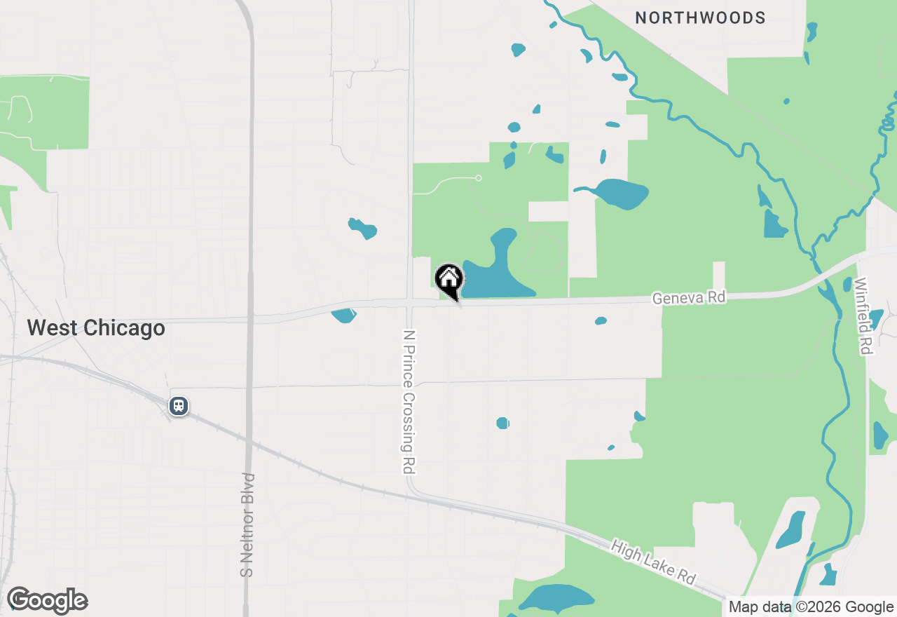 Map of N537 Sunset Avenue, West Chicago, IL 60185