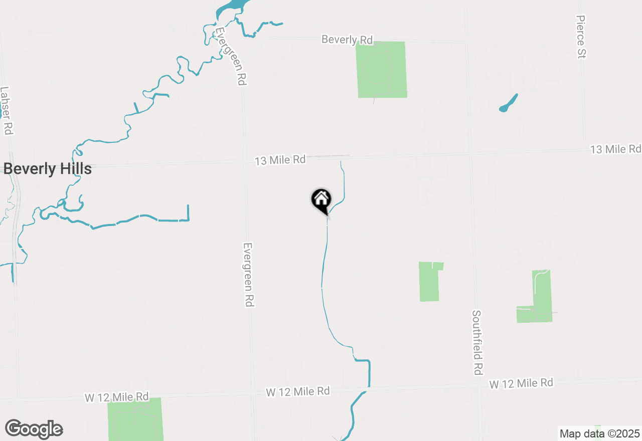 Map of 30390 Red Maple Lane, Southfield, MI 48076