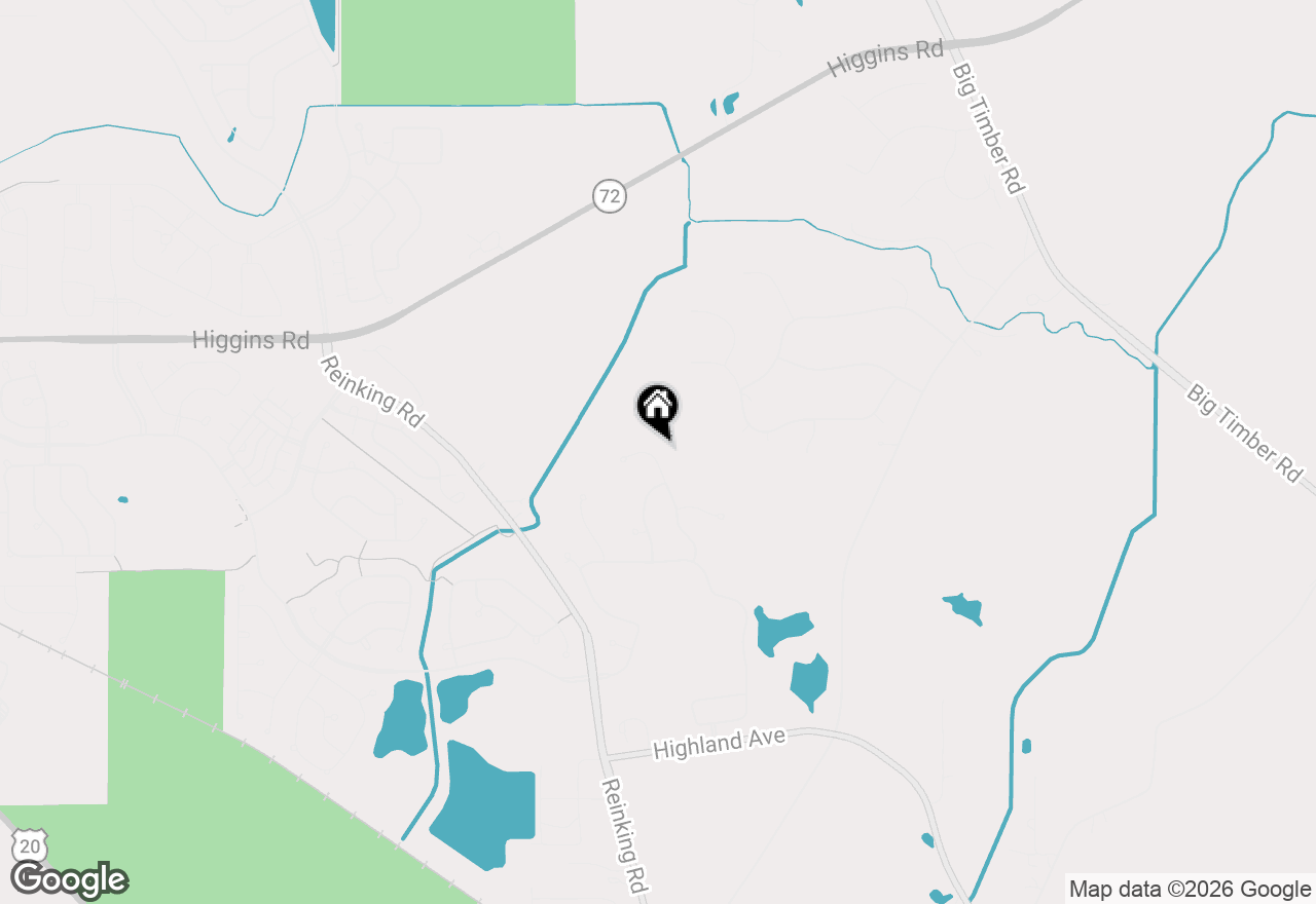 Map of 1255 Waterfront Lane, Pingree Grove, IL 60140