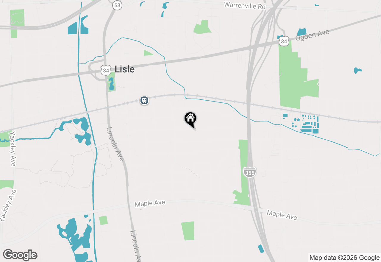 Map of 717 Riedy Road, Lisle, IL 60532