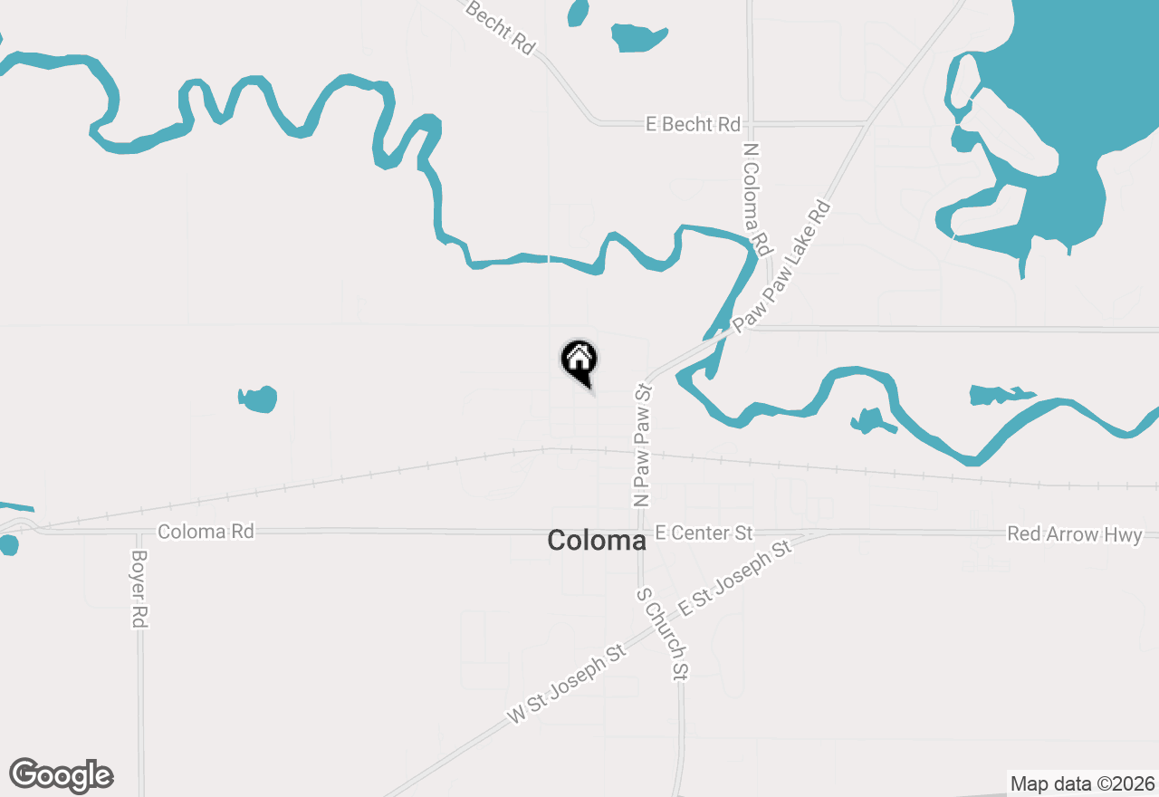 Map of 241 Morrison Street, Coloma, MI 49038