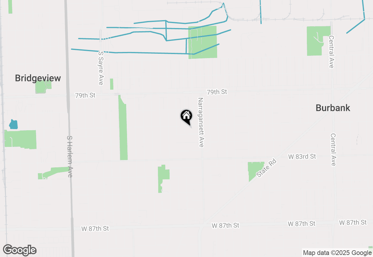 Map of 6453 W 81st Street, Burbank, IL 60459
