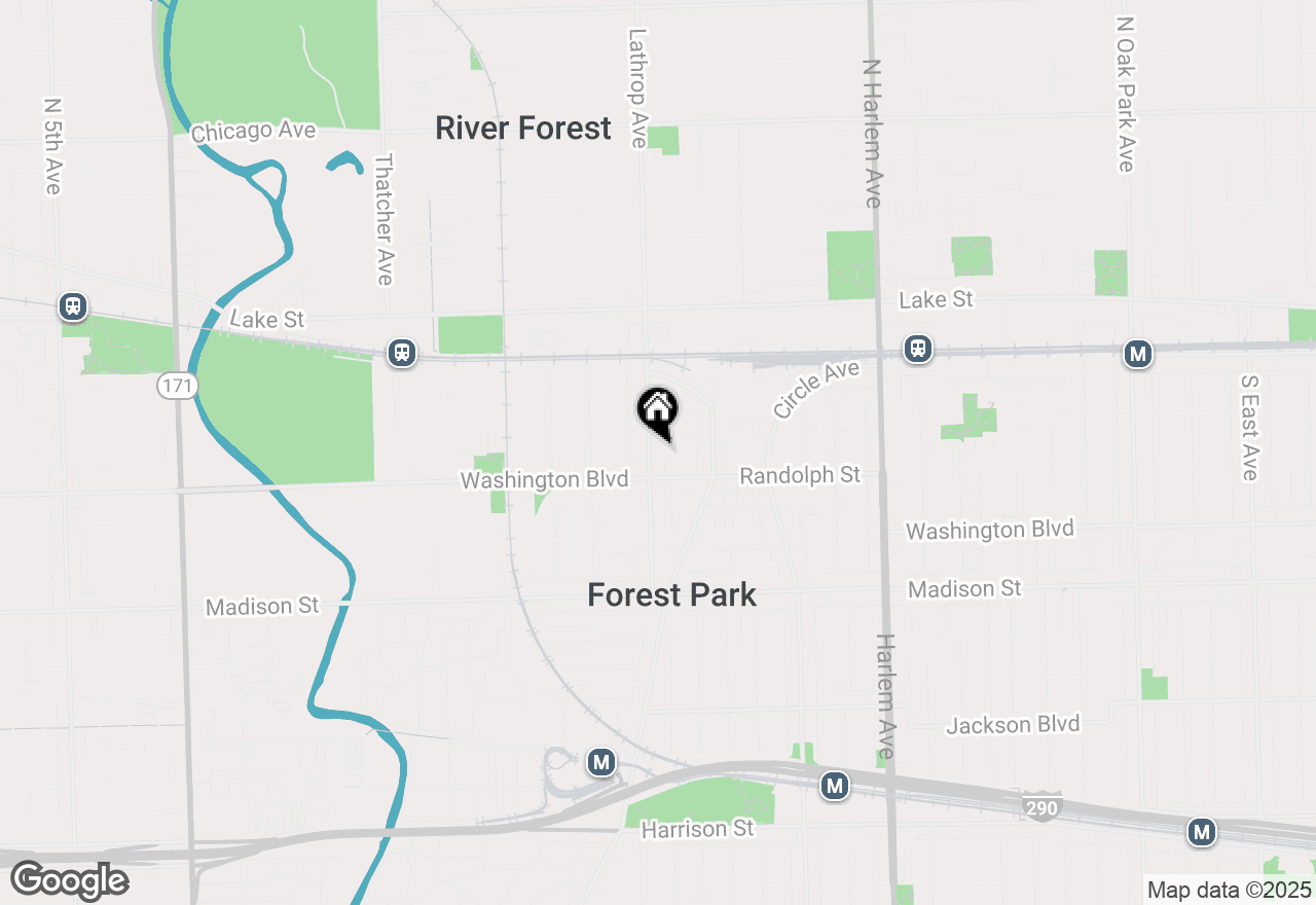 Map of 138 Lathrop Avenue, Forest Park, IL 60130