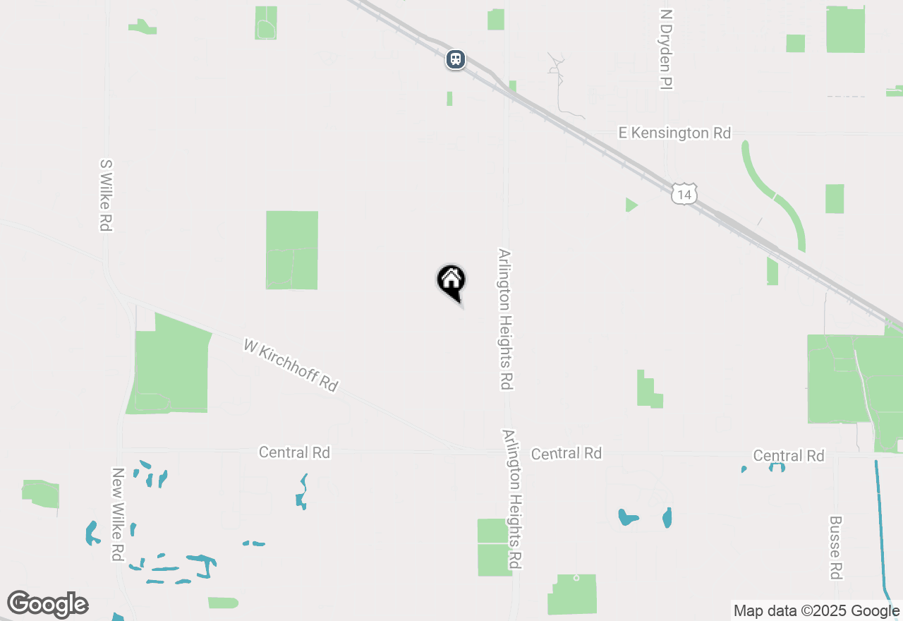 Map of 621 S Vail Avenue, Arlington Heights, IL 60005