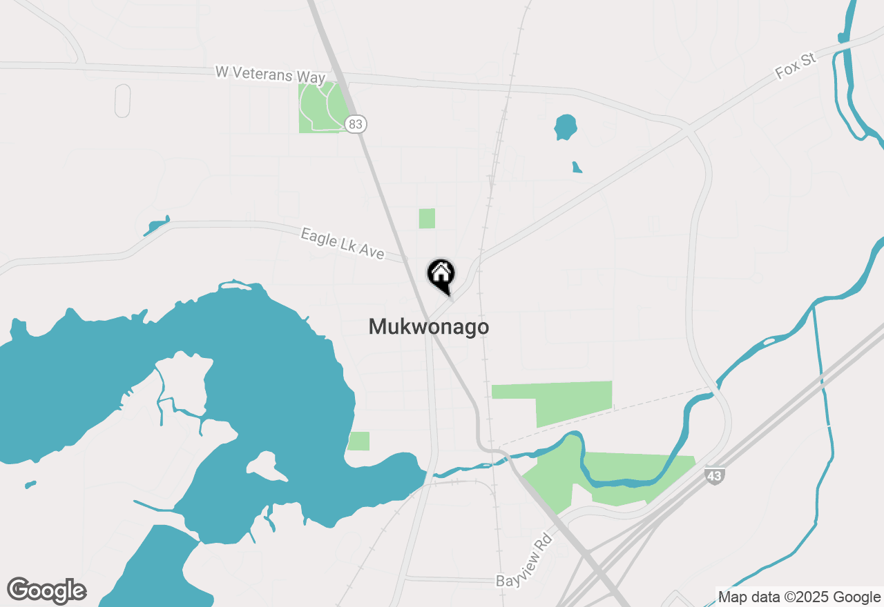 Map of 207 Fox St, Mukwonago, WI 53149