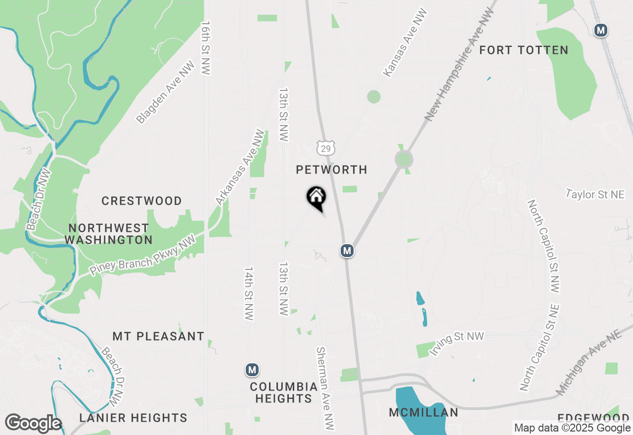 Map of 949 Randolph Street Nw #D, Washington, DC 20011