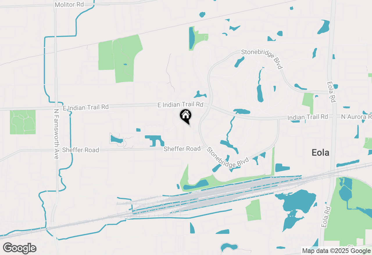 Map of 1155 Barkston Lane, Aurora, IL 60502
