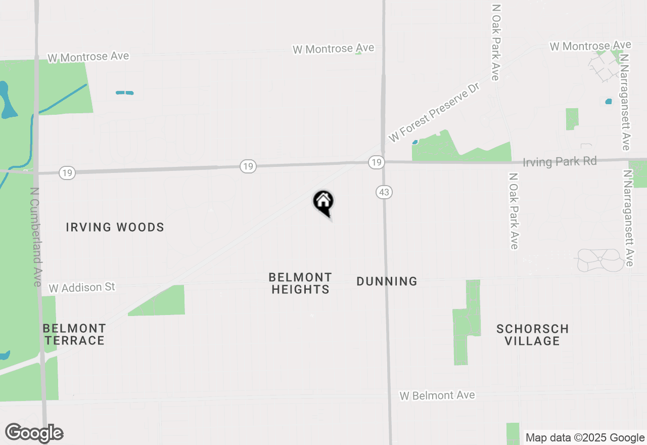 Map of 3800 N Oketo Avenue, Chicago, IL 60634