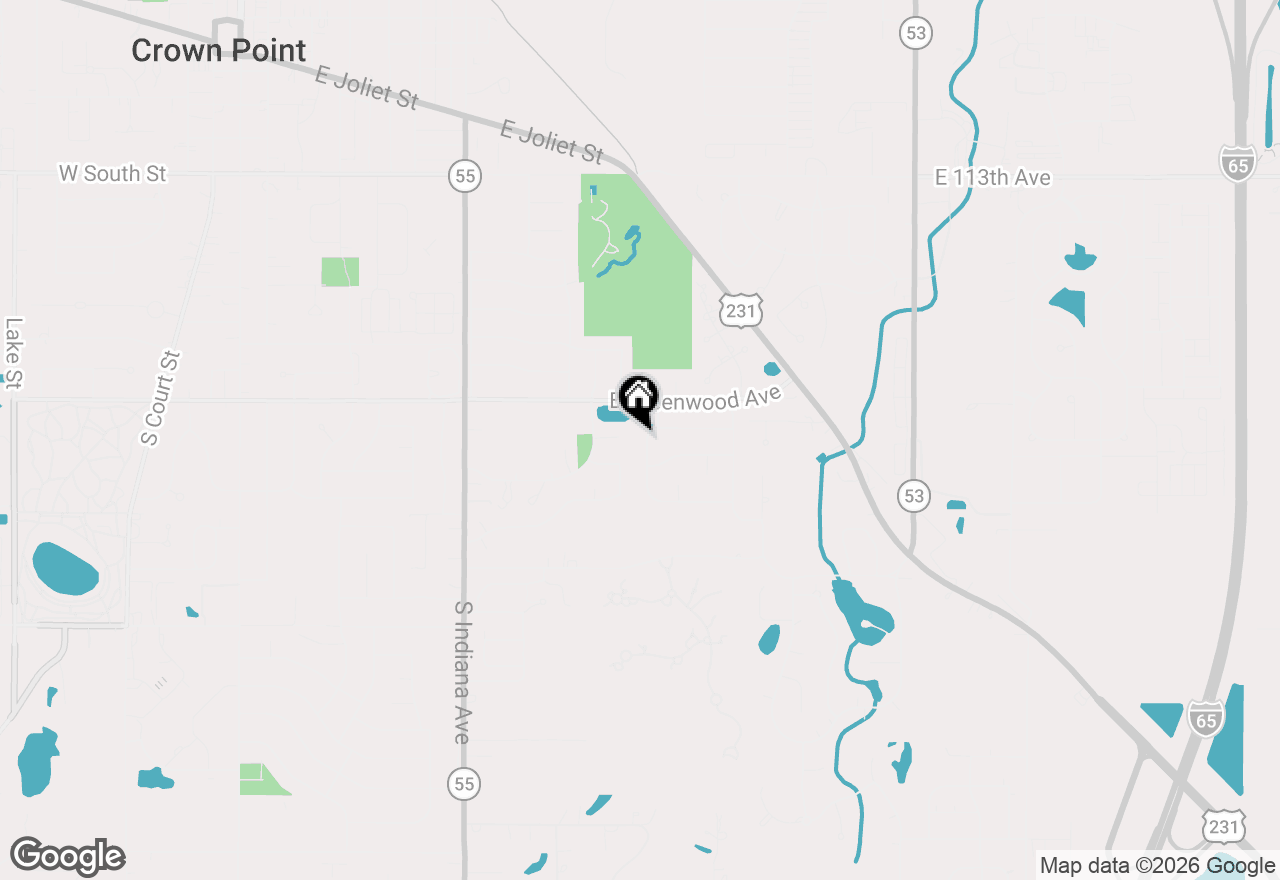 Map of 739 Trenton Street, Crown Point, IN 46307