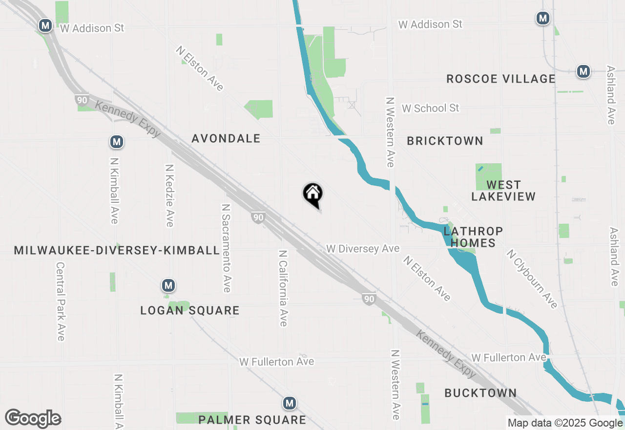 Map of 2913 N Washtenaw Avenue, Chicago, IL 60618