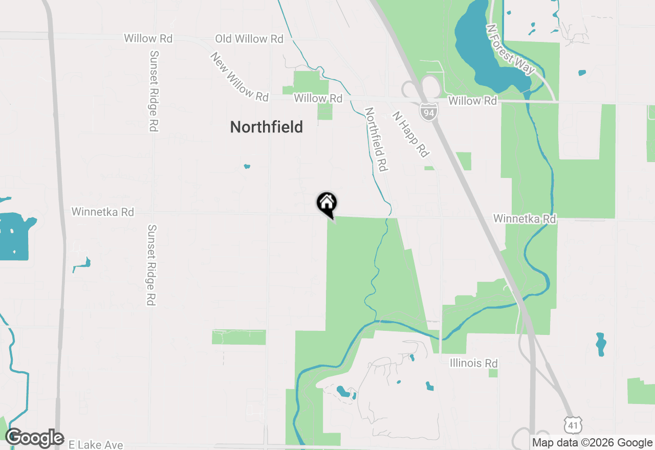 Map of (Address confidential), Northfield, Illinois 60093