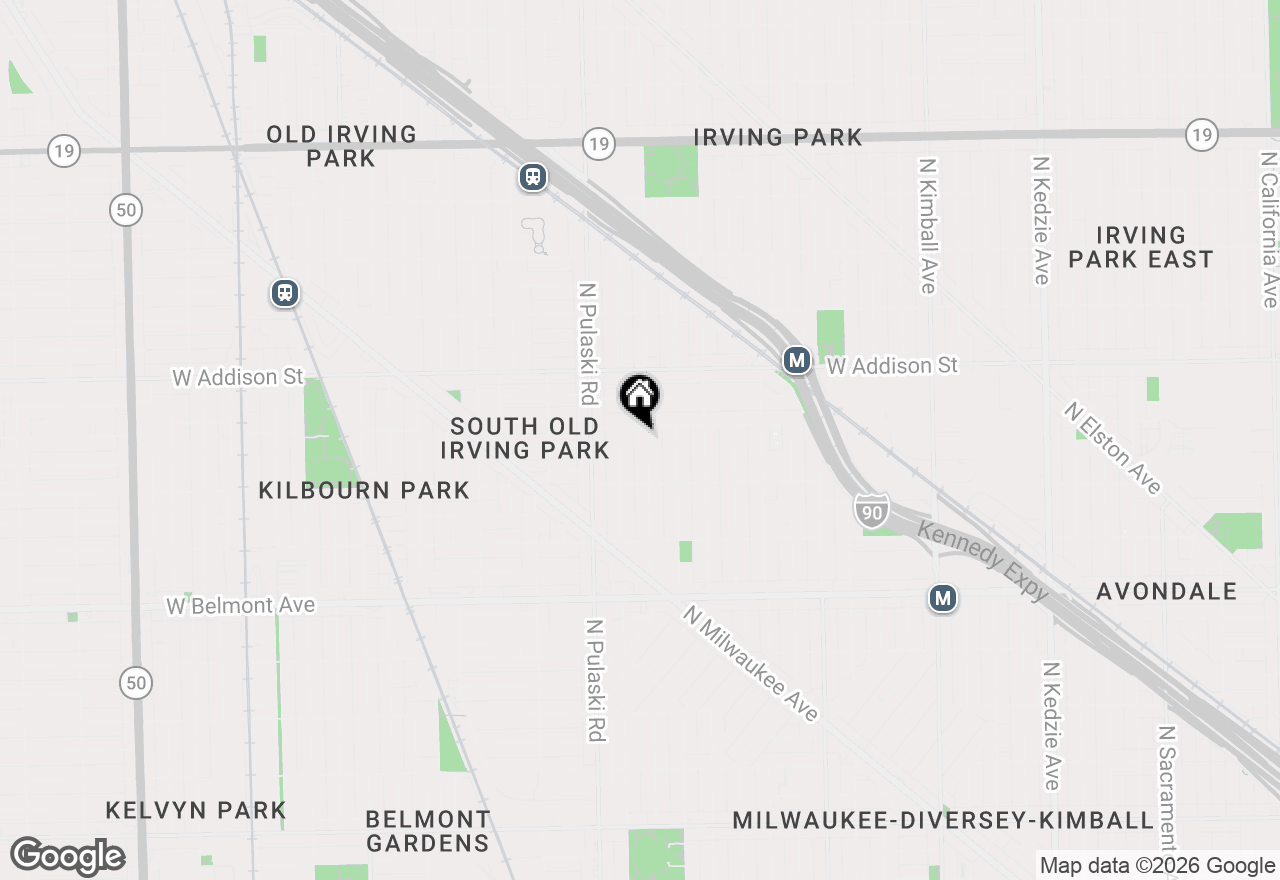 Map of 3446 N Springfield Avenue #2, Chicago, IL 60618