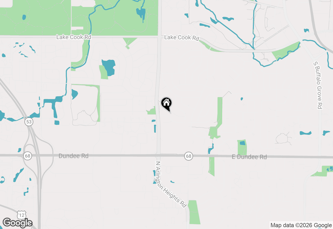 Map of 1096 Beechwood Road, Buffalo Grove, IL 60089
