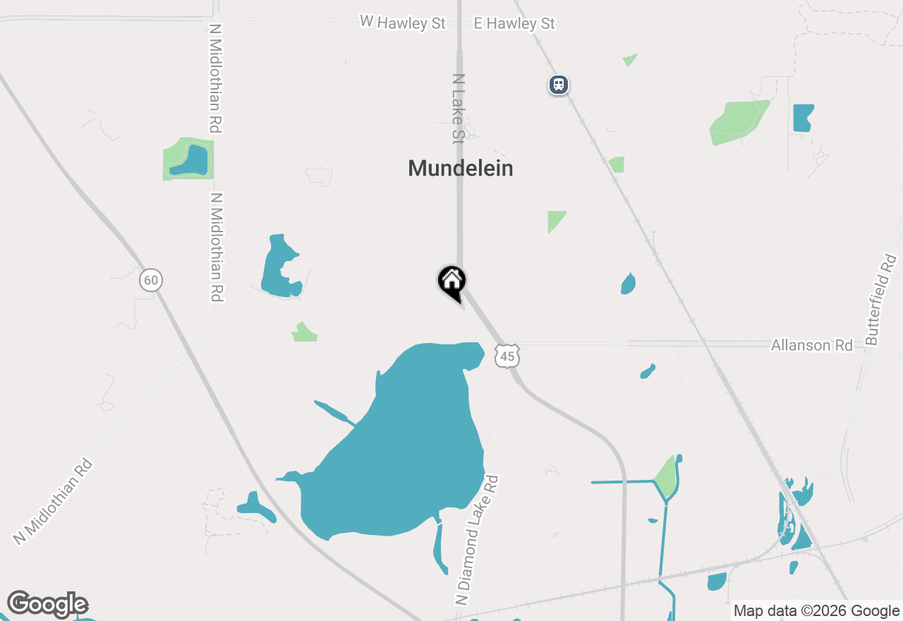 Map of 418 S Lake Terrace, Mundelein, IL 60060