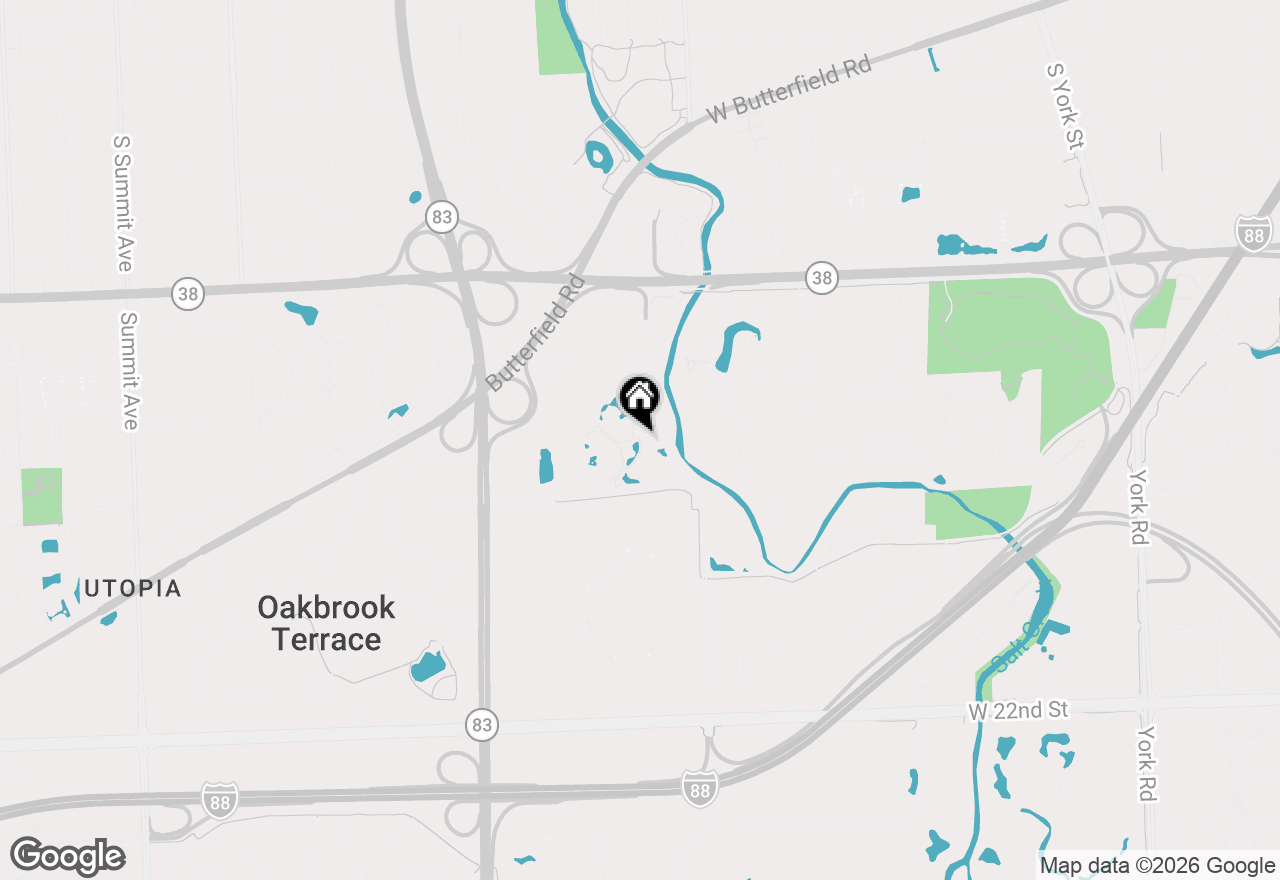Map of 2 Oak Brook Club Drive #B111, Oak Brook, IL 60523