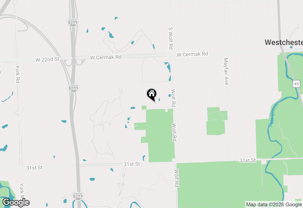 Map of 11331 W Monticello Place, Westchester, IL 60154