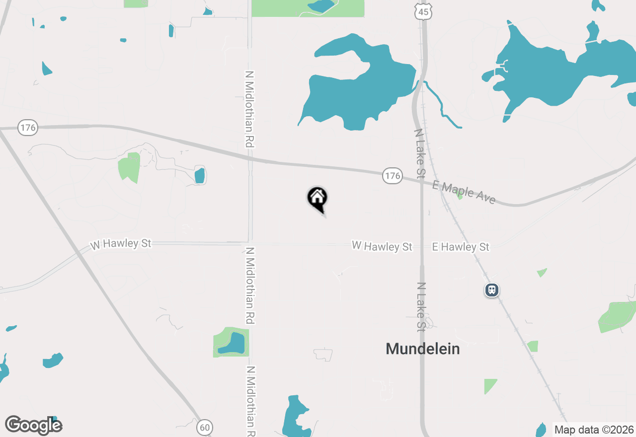 Map of 448 N Pershing Avenue, Mundelein, IL 60060