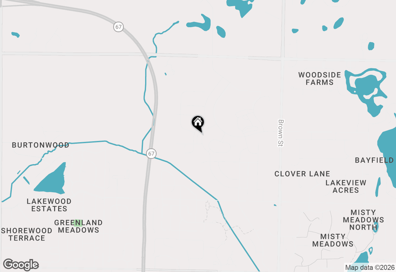 Map of 1283 Wild Rye Ln, Oconomowoc, WI 53066