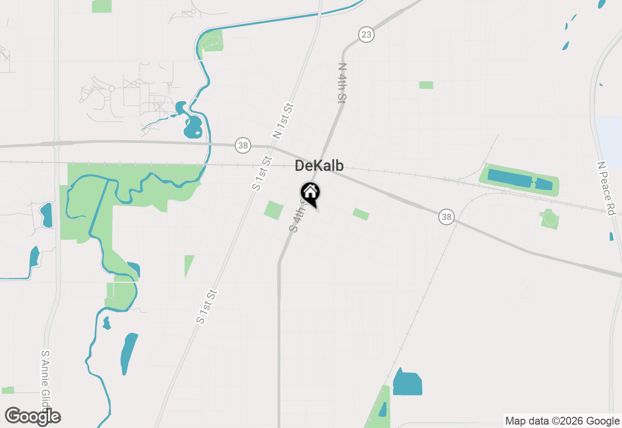 Map of 421 Prospect Street, Dekalb, IL 60115