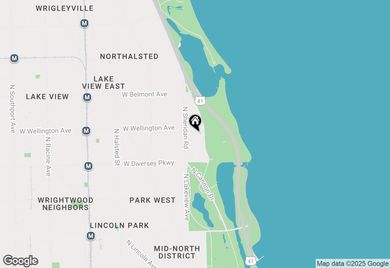 Map of 320 W Oakdale Avenue #1503, Chicago, IL 60657