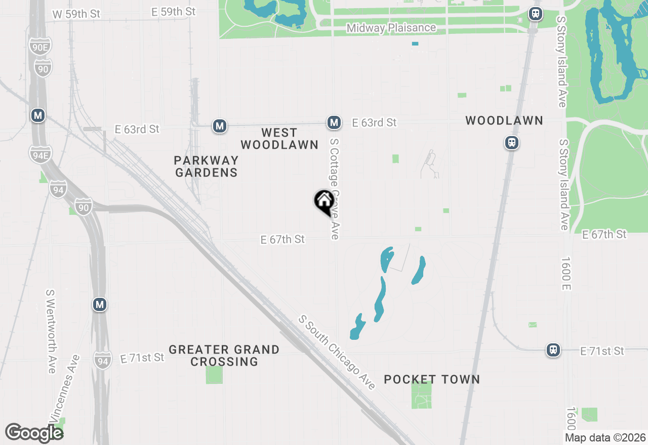 Map of 6627 S Evans Avenue, Chicago, IL 60637