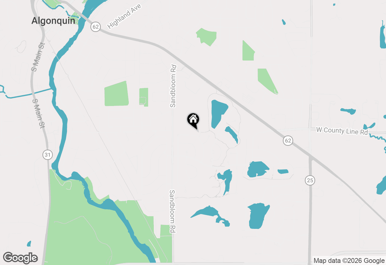 Map of 360 Winding Canyon Way, Algonquin, IL 60102
