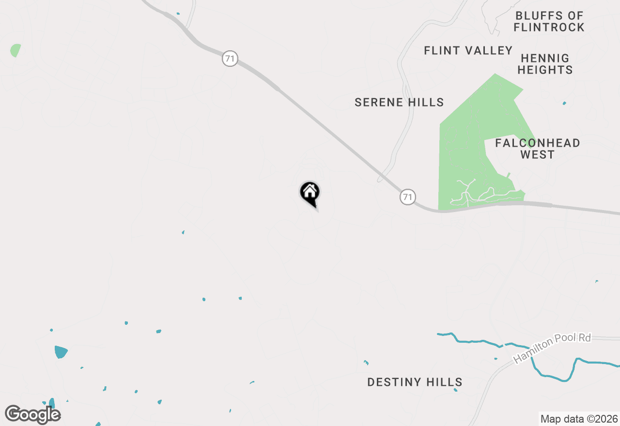 Map of 5713 Twin Peaks Trce, Austin, TX 78738