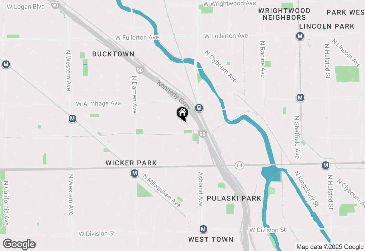 Map of 1830 N Paulina Street, Chicago, IL 60622