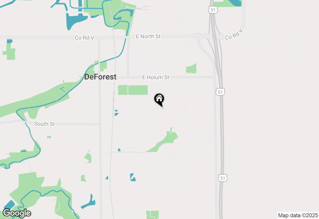 Map of 404 S Cleveland Avenue, Deforest, WI 53532