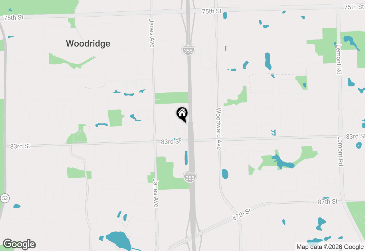 Map of 2204 Wharf Drive #2308, Woodridge, IL 60517