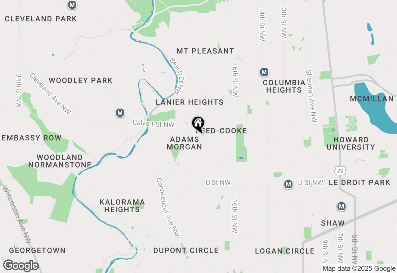 Map of 2380 Champlain Street Nw #15 NOW 305 PENTHOUSE, Washington, DC 20009