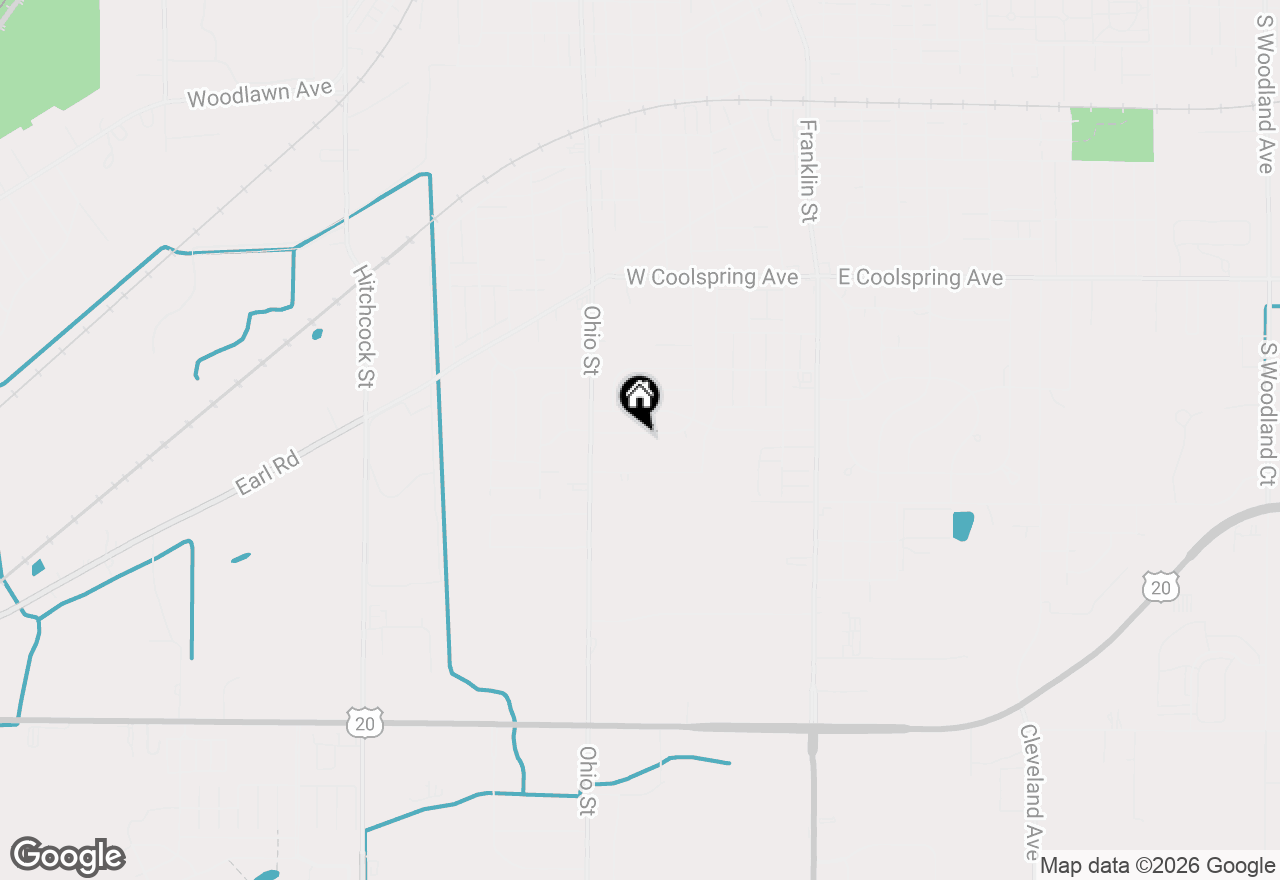 Map of 342 Hawthorne Drive, Michigan City, IN 46360