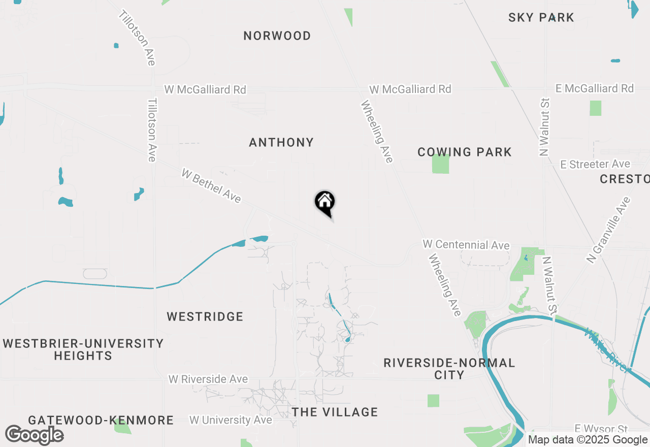 Map of 1804 N Rosewood Avenue, Muncie, IN 47304