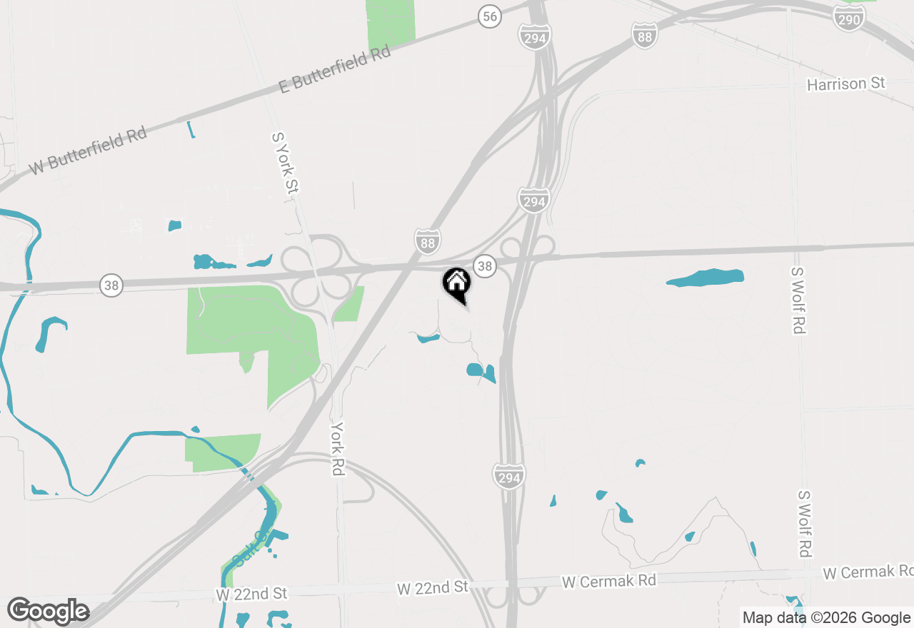Map of 306 Woodview Court, Oak Brook, IL 60523
