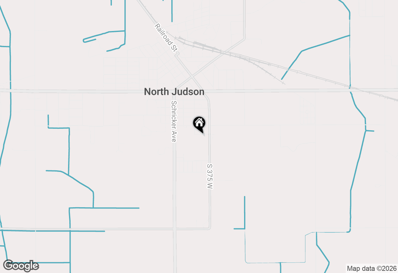 Map of 303 Dahlke Street, North Judson, IN 46366