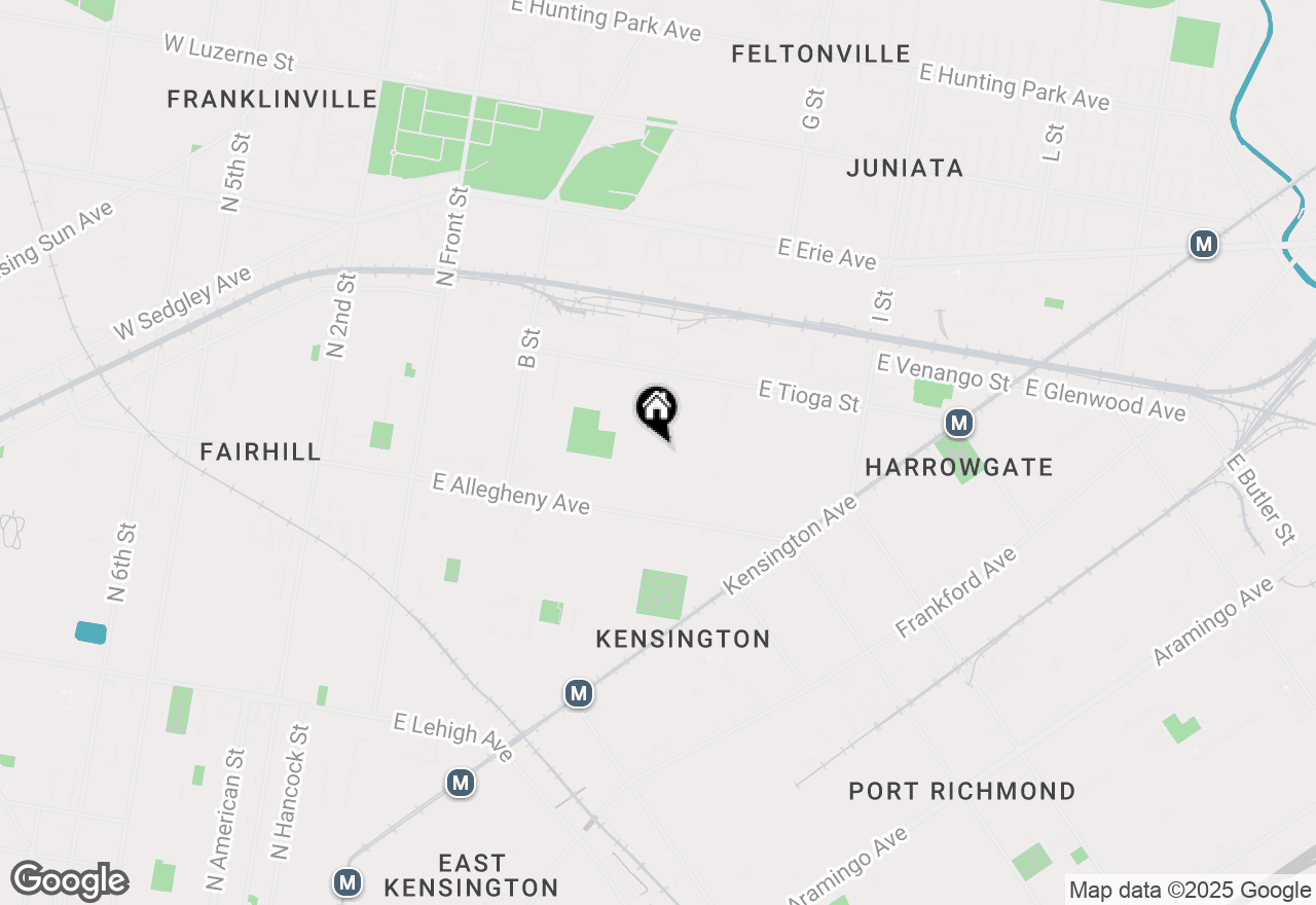 Map of 3314 E Street, Philadelphia, PA 19134