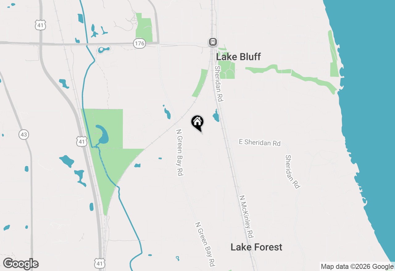 Map of 37 Forest Hills Road, Lake Bluff, IL 60044