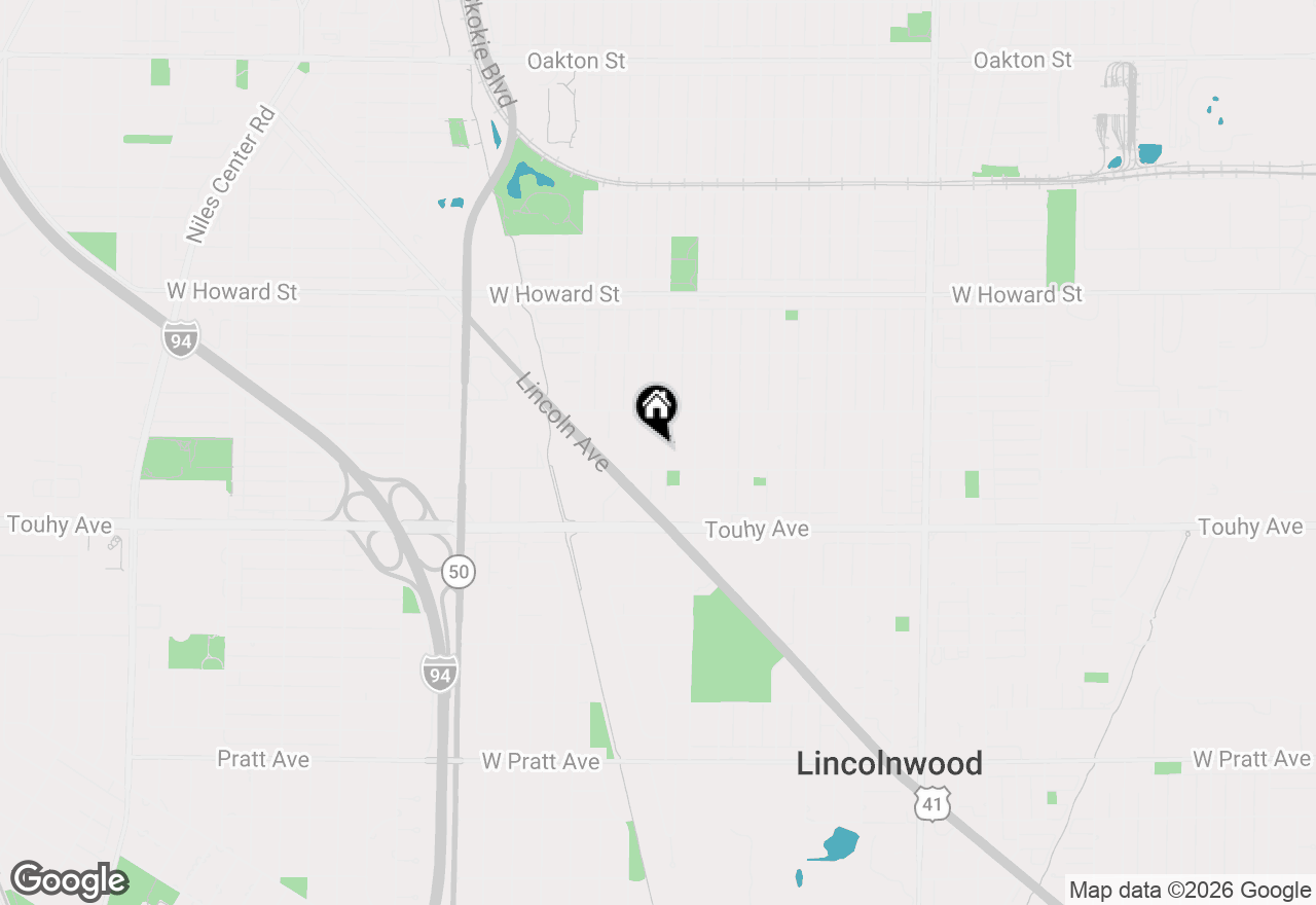 Map of 7312 Kenneth Avenue, Lincolnwood, IL 60712