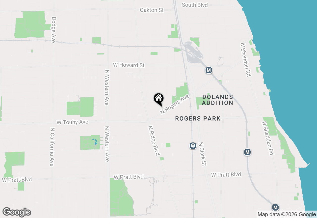 Map of 2019 W Chase Avenue, Chicago, IL 60645